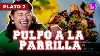 Pulpo a la parrilla con puré de olluco y arracacha  El Gran Chef Famosos [upl. by Berri]