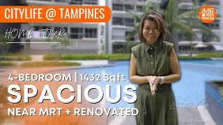 CITYLIFE  TAMPINES District 18 4Bedroom  Singapore Condo Property Home Tour by Lorrain Ng [upl. by Kaela]