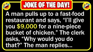 🤣 BEST JOKE OF THE DAY  One evening a man walks into a fastfood place to buy a  Funny Jokes [upl. by Mou]