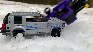 LEGO Off Road Cars Crash Slow Motion 1000 fps [upl. by Jarrett4]