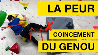 ESCALADE DE BLOC  Comment se servir de la technique du coincement de genou sans rester pris [upl. by Femmine862]