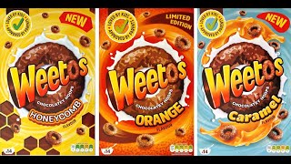 Weetos New amp Older Variations Review amp Cereal Adverts 2023 [upl. by Grover]