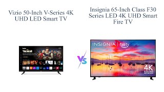 VIZIO 50 vs INSIGNIA 65  4K UHD Smart TVs Comparison 📺🔥 [upl. by Yalc]