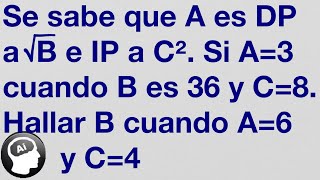 Magnitudes directa e inversamente proporcionales ejercicios resueltos [upl. by Eiduj387]