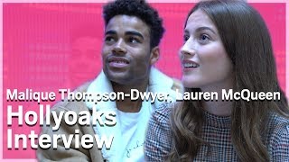 Prince McQueen and Lily McQueen Hollyoaks Interview  Metrocouk [upl. by Dnomed]