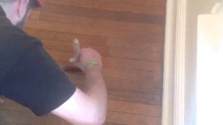 Sanding Hardwood floors Tutorial How to do it yourself [upl. by Dnalyar376]