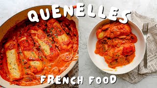 Vegetarian quenelles with tomato amp mushroom sauce 🍅  French food recipes [upl. by Aztilem]