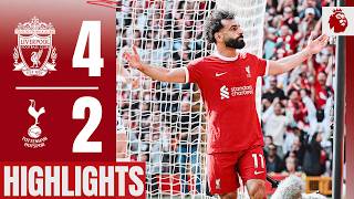 Highlights Salah Robertson Gakpo amp an Elliott stunner Liverpool 42 Tottenham Hotspur [upl. by Ycaj]