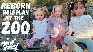 Outing with Reborn Toddler Dolls  The ZOO 🦒🐘🐒 reborn rebornbaby roleplay [upl. by Bolen111]