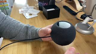 Unboxing and streaming HomePod mini from Spotify [upl. by Zanahs]