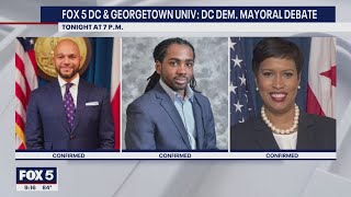 DC Democratic Mayoral Debate taking place on FOX 5 DC [upl. by Hildebrandt]