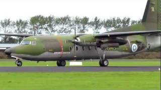 Leeuwarden Opendag Fokker F27 FF3 FinnishAF Arrival [upl. by Hekking]