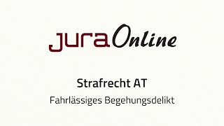 Strafrecht AT  Fahrlässiges Begehungsdelikt [upl. by Weinrich]