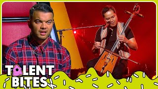 Mongolian Throat Singing Blind Auditions SHOCKS The Voice Coaches  Bites [upl. by Yerfoeg]