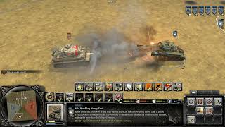 Company of Heroes 2 Tank Battle Tiger I vs M26 Pershing [upl. by Annayak693]