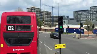 FRV Stagecoach London Route 161  Chislehurst War Memorial  North Greenwich [upl. by Brnaby]