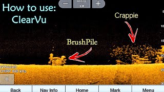 How to use Garmin Echomap 93sv  ClearVu  Down Imaging [upl. by Cathryn532]