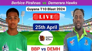 BBP vs DEMH  Guyana T10 Blast Live  Guyana T10 Match Live  T10 Live Match Today  Prediction [upl. by Burley]