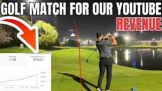 Winner of This Match Gets the YouTube Revenue Night Golf in Dubai [upl. by Steffen937]