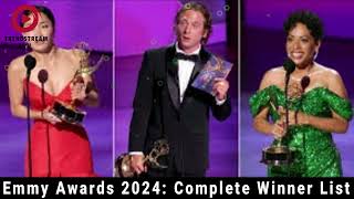 Emmy Awards 2024 Complete Winner List amp Highlights [upl. by Dino703]