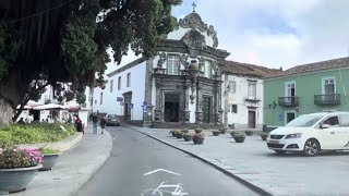 Full Drive Ribeira Grande to Ponta Delgada Airport Sao Miguel Azores Portugal  October 2023 drive [upl. by Nosidam]