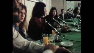 Queen  Live In Japan 1975  Press ConferenceTea Ceremony [upl. by Rozella]