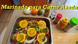 Marinado para Carne Asada  Picosito y Sabroson [upl. by Idok]