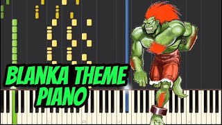 BLANKA THEME  PIANO  Street Fighter 2 [upl. by Jenifer]