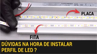 DÚVIDAS NA HORA DE INSTALAR PERFIL DE LED [upl. by Ramak]