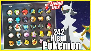 Cómo Capturar los 242 Pokémon De Hisui en Leyendas Arceus  Full Living Dex [upl. by Olympe656]