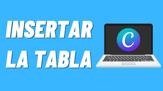 Cómo insertar la tabla en Canva [upl. by Irem]