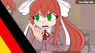 WHAT DID MONIKA SAY TO SAYORI Doki Doki Literature Club Animation German Fandub [upl. by Sirtaeb227]