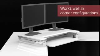 Ergotron WorkFitTL Sit Stand Desktop In Motion [upl. by Lipsey]