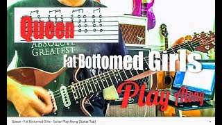 Queen  Fat Bottomed Girls  Guitar Play Along Guitar Tab [upl. by Karolyn]