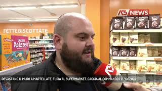 DEVASTANO IL MURO A MARTELLATE FURIA AL SUPERMARKET CACCIA AL COMMANDO  12102024 [upl. by Ahpla]