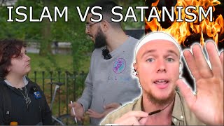 New Muslim Reacts to SATANISM VS ISLAM [upl. by Enehs]