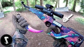 CSGO REAL LIFE AIRSOFT WAR AWP  Hyper Beast StatTrak™  Karambit  Fade [upl. by Bronk]