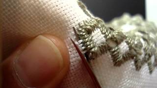 Hardanger Embroidery Lesson 11 Cutting around Blanket Stitches [upl. by Bambie]