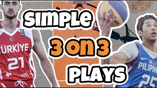 Simple 3v3 Basketball Plays [upl. by Giardap]