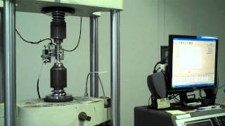 Tensile Testing a Stainless Steel Tensile Specimen [upl. by Ddej453]