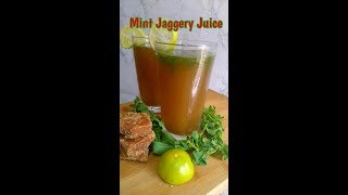 Ganne ka juice banaye ghar pe  Mint Jaggery JuiceBest substitute of sugarcane juice shorts [upl. by Homovec]