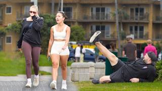 Funny WET FART Prank at the Beach Welcome to the BBQ [upl. by Tnek]