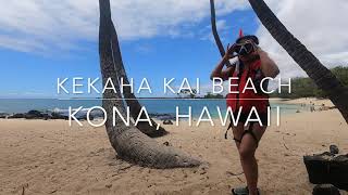 Kekaha Kai Beach in Kona Hawaii 4K [upl. by Awjan]