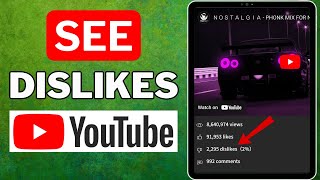 How To See Dislikes On YouTube 2024  Full Guide [upl. by Pasahow811]