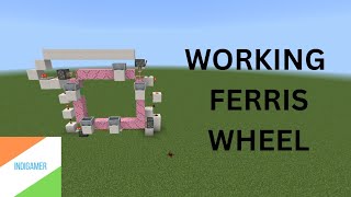 How to make a working Ferris wheel in Minecraft  Ferris wheel  Minecraft 119  INDIGAMER [upl. by Arlee]