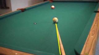 Pool and billiards quotvision centerquot dominant eye sighting and alignment drill from VEPP I [upl. by Wightman976]