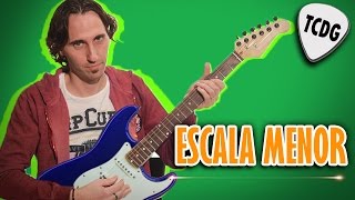 Aprende como tocar la Escala Menor en guitarra Tutorial Completo TCDG [upl. by Ellatsyrc]