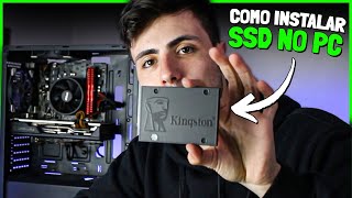 INSTALAR SSD NO PC DA FORMA CERTA E FÁCIL [upl. by Oicnaneb]