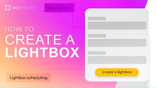 Create Popups  Master Lightboxes in Wix Studio  Tutorial [upl. by Htebirol]