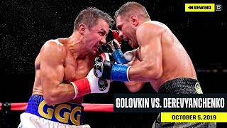 FULL FIGHT  Gennadiy Golovkin vs Sergiy Derevyanchenko DAZN REWIND [upl. by Merrell150]